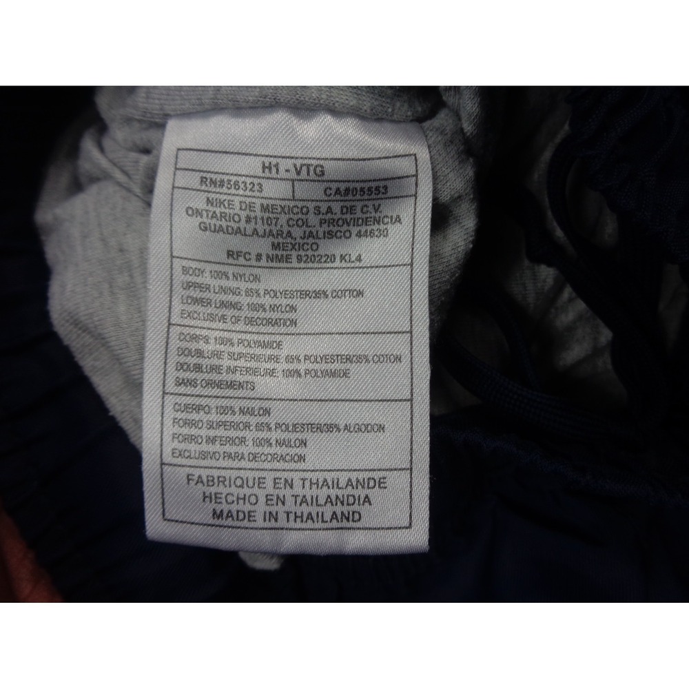 Vtg Nike Track Windbreaker Pants Mens L Blue Cargo Baggy Wide Leg Zip Lined Y2K - Picture 10 of 16